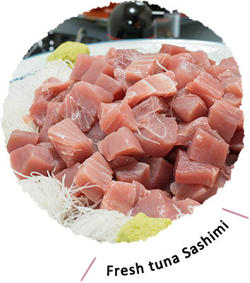 Fresh tuna Sashimi